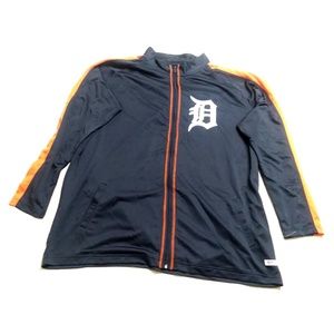 2X Navy Blue Detroit Tigers Balk Zip Up Jacket NEW